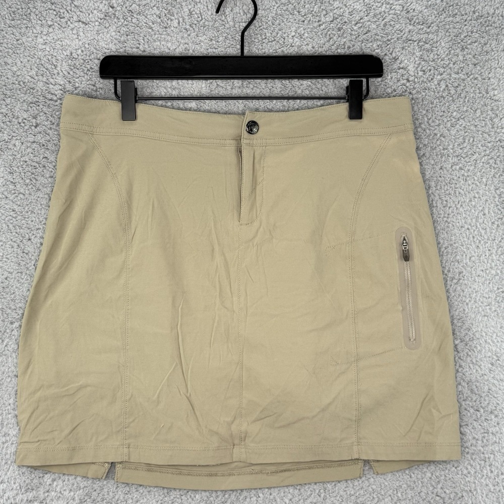 Columbia Skort Women's Beige Omni-Shield Advanced Repellency Skirt Short Pocket